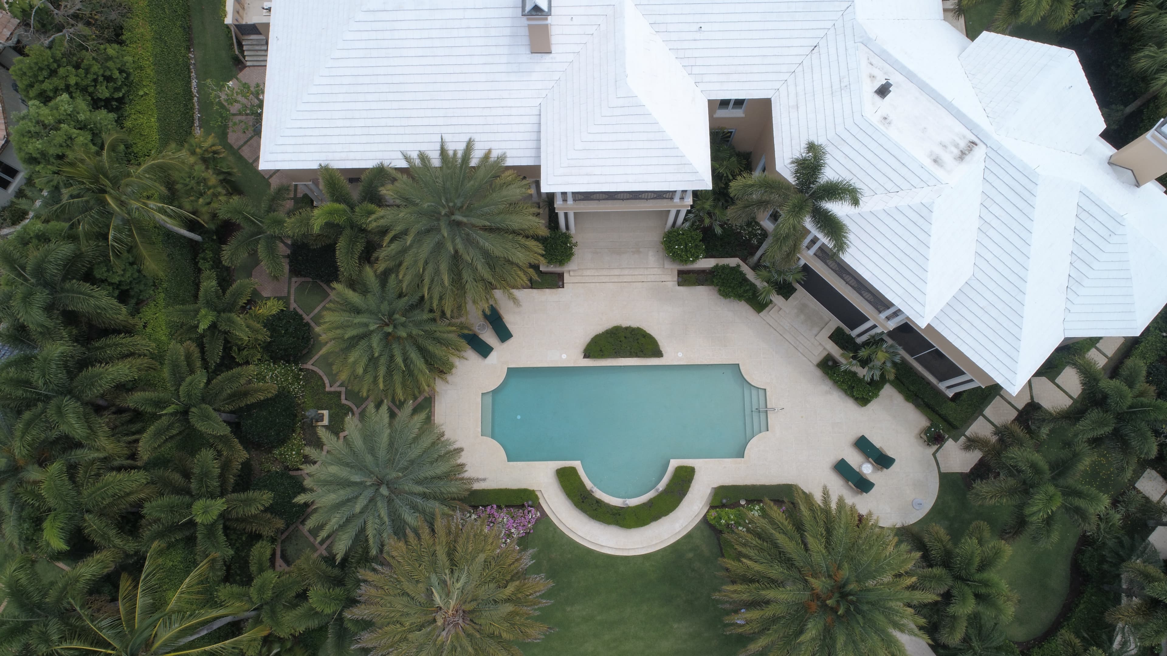 Aerial view of a premium residential property